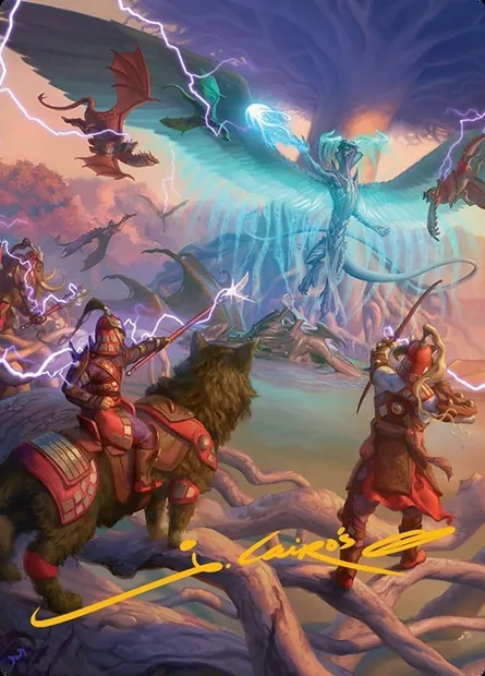 All-Out Assault // All-Out Assault, carte Magic ATDM 50 — extension Tarkir: Dragonstorm Art Series