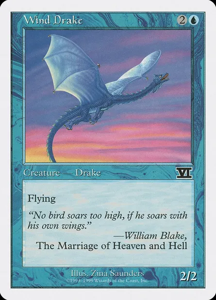 Wind Drake, Magic card BRB 98 — Battle Royale Box Set set