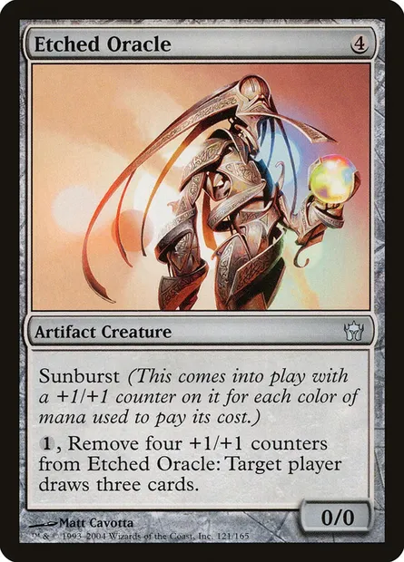 Etched Oracle, Magic card 5DN 121 — Fifth Dawn set