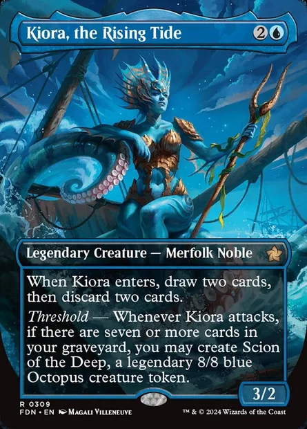 Kiora, the Rising Tide, Magic card FDN 309 — Foundations set