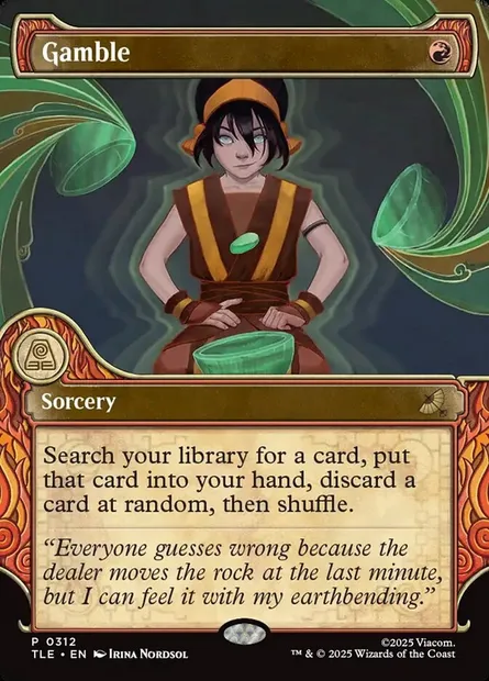 Gamble, Magic card TLE 312 — Avatar: The Last Airbender Eternal set