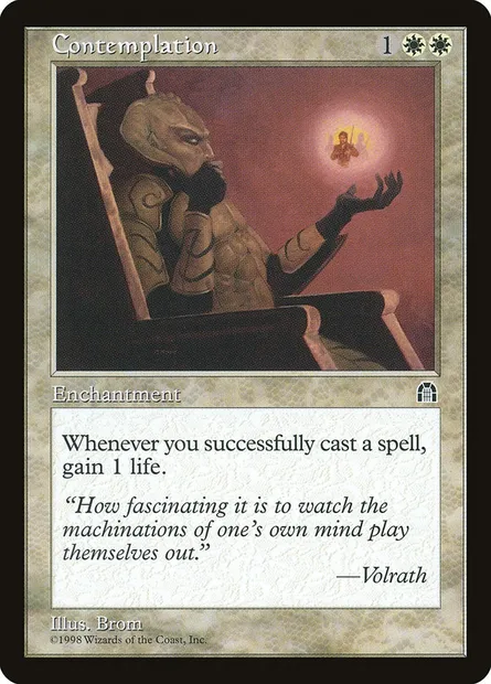 Contemplation, carte Magic STH 4 — extension Forteresse