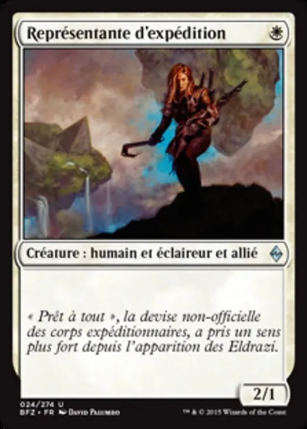 Représentante d'expédition, carte Magic BFZ 24 — extension La bataille de Zendikar