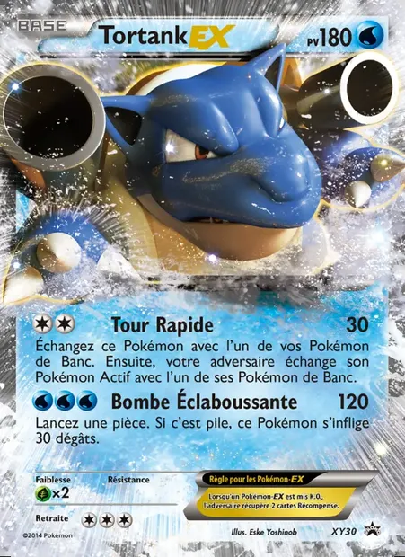 Tortank EX, carte Pokémon XY 30 — extension Promo XY