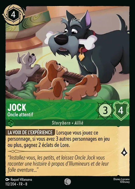 Jock - Oncle attentif, carte Disney Lorcana CH8-112 — extension Le Règne de Jafar