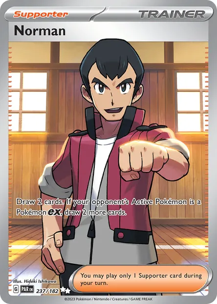 Norman, Pokémon card PAR 237 — Paradox Rift set