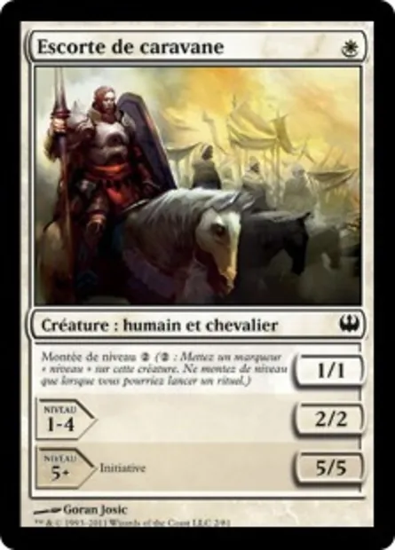 Escorte de caravane, carte Magic DDG 2 — extension Duel Decks: Knights vs. Dragons