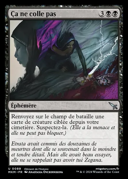 Ça ne colle pas, carte Magic MKM 89 — extension Murders at Karlov Manor