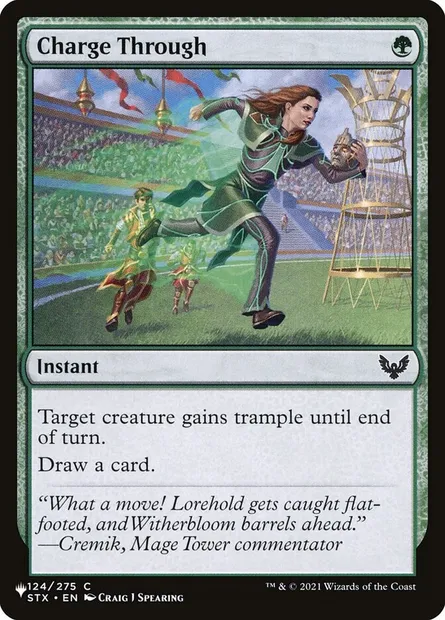 Charge Through, Magic card PLST STX-124 — The List set