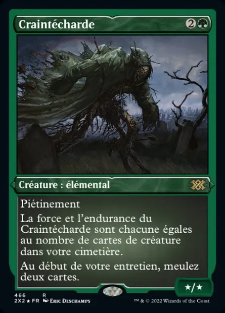 Craintécharde, carte Magic 2X2 466 — extension Double Masters 2022