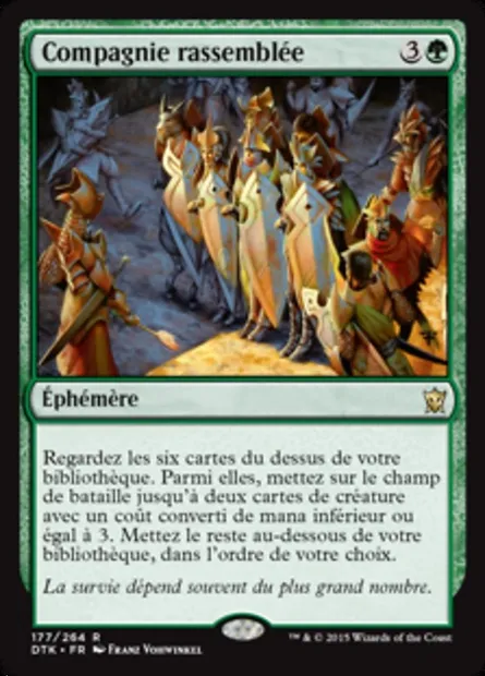Compagnie rassemblée, carte Magic DTK 177 — extension Les Dragons de Tarkir