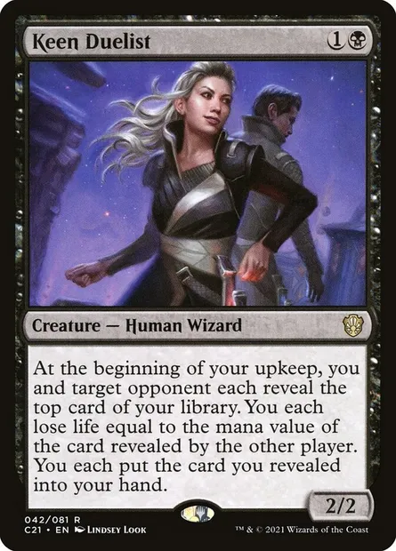 Keen Duelist, Magic card C21 42 — Commander 2021 set