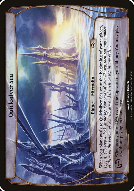 Quicksilver Sea, Magic card OPC2 32 — Planechase 2012 Planes set