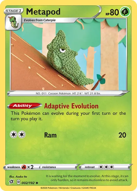 Metapod, Pokémon card RCL 2 — Rebel Clash set