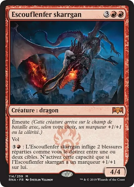 Escouflenfer skarrgan, carte Magic RNA 114 — extension L'allégeance de Ravnica