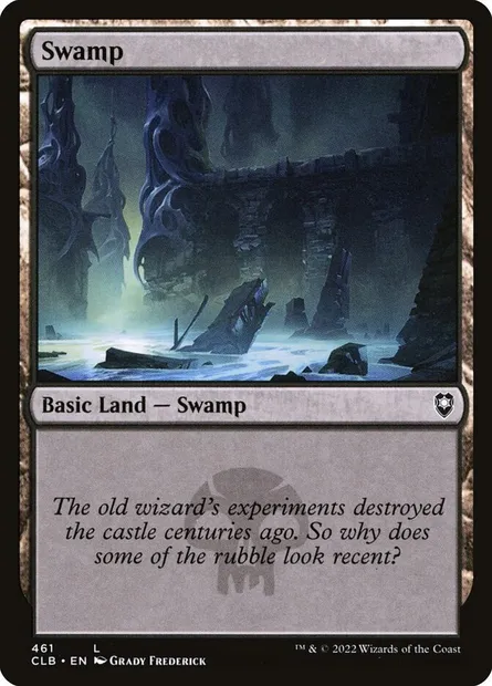 Swamp, Magic card CLB 461 — Commander Legends: Battle for Baldur's Gate set