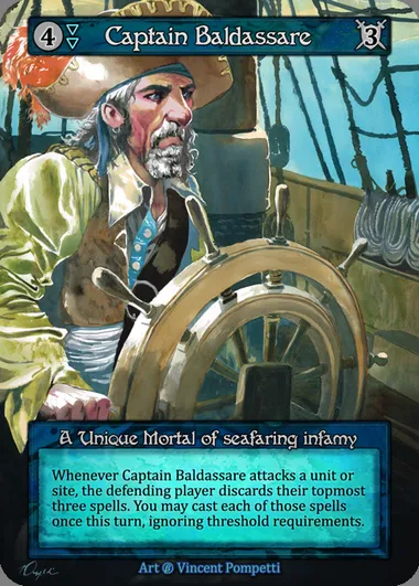 Captain Baldassare, Sorcery card BET 036 — Beta set