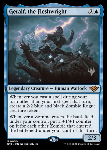 Geralf, the Fleshwright, Magic card POTJ 50p — Outlaws of Thunder Junction Promos set