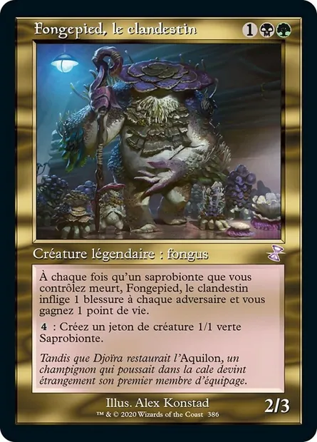 Fongepied, le clandestin, carte Magic TSR 386 — extension Spirale Temporelle Remastered