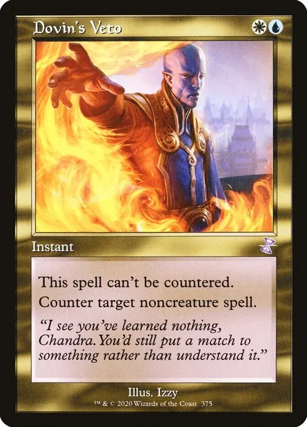Dovin's Veto, Magic card TSR 375 — Time Spiral Remastered set
