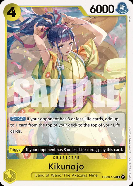 Kikunojo, carte One Piece OP06-104 — extension ONE PIECE CARD THE BEST