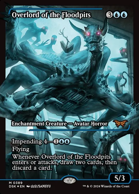 Overlord of the Floodpits, Magic card DSK 389 — Duskmourn: House of Horror set