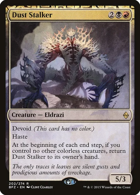 Dust Stalker, Magic card BFZ 202 — Battle for Zendikar set