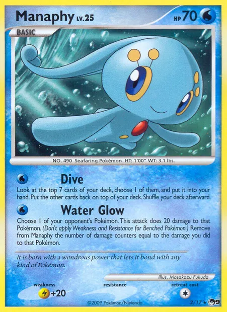 Manaphy, Pokémon card P9 2 — POP Series 9 set