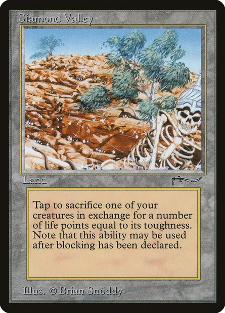 Diamond Valley, Magic card ARN 73 — Arabian Nights set
