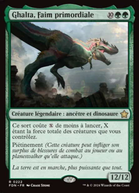 Ghalta, Faim primordiale, carte Magic FDN 222 — extension Foundations