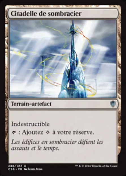 Citadelle de sombracier, carte Magic C16 288 — extension Commander 2016