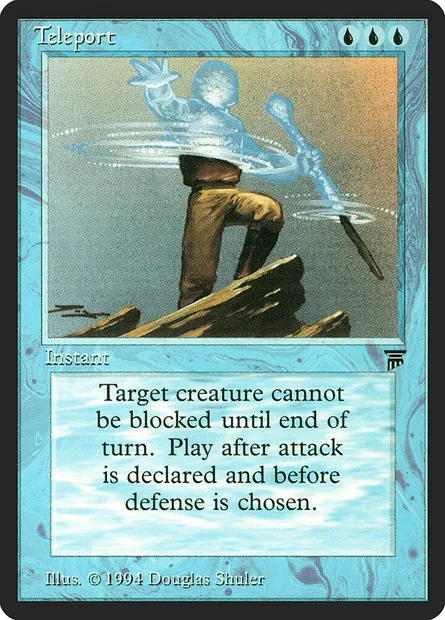 Teleport, carte Magic LEG 80 — extension Legends