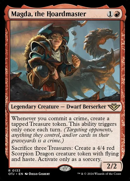 Magda, the Hoardmaster, Magic card OTJ 133 — Outlaws of Thunder Junction set