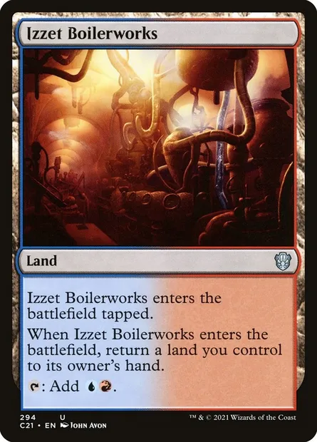 Izzet Boilerworks, Magic card C21 294 — Commander 2021 set