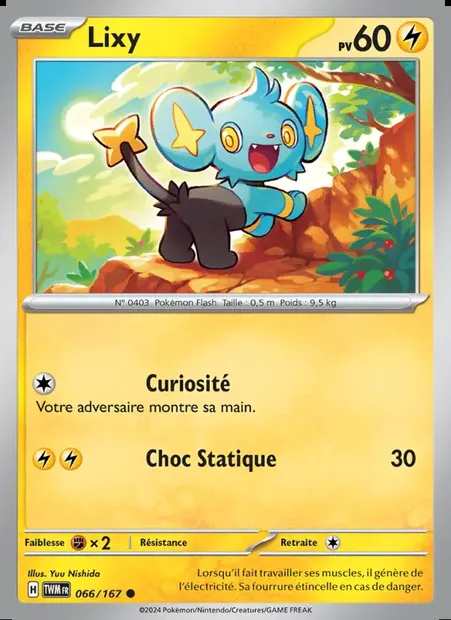 Lixy, carte Pokémon TWM 066 — extension Mascarade Crépusculaire