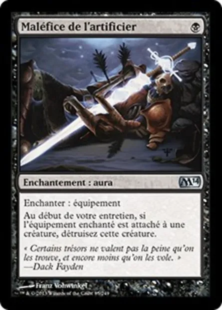 Maléfice de l'artificier, carte Magic M14 85 — extension Magic 2014