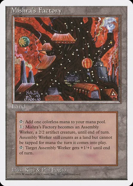 Mishra's Factory, Magic card 4ED 361 — Fourth Edition set