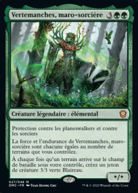 Vertemanches, maro-sorcière, carte Magic DMC 27 — extension Dominaria United Commander