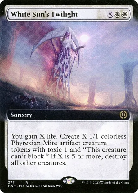 White Sun's Twilight, Magic card ONE 377 — Phyrexia: All Will Be One set
