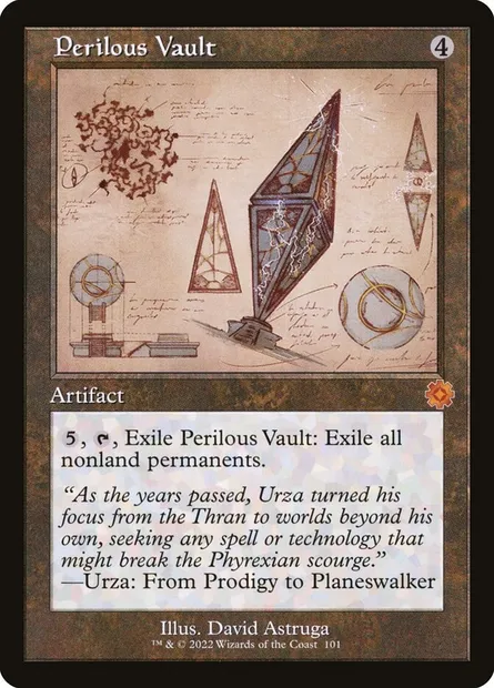 Perilous Vault, Magic card BRR 101 — The Brothers' War Retro Artifacts set