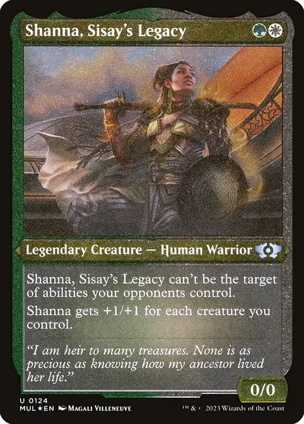 Shanna, Sisay's Legacy, Magic card MUL 124 — Multiverse Legends set
