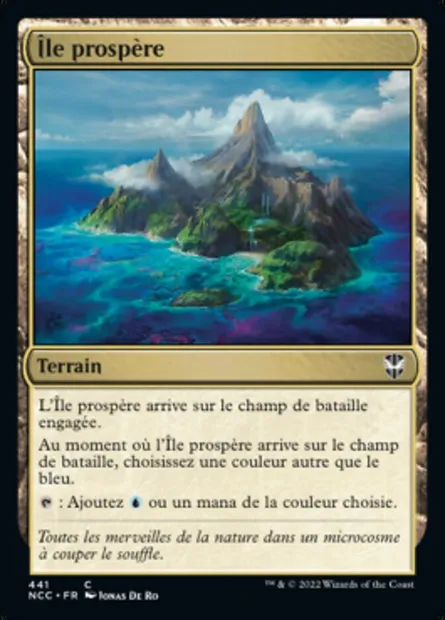 Île prospère, carte Magic NCC 441 — extension New Capenna Commander