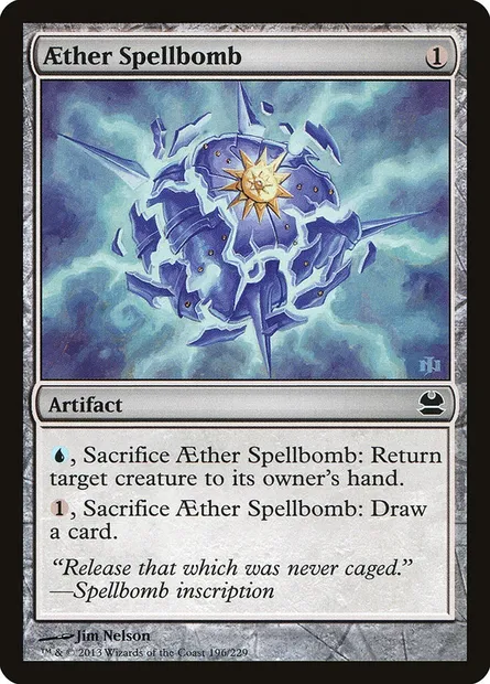 Aether Spellbomb, Magic card MMA 196 — Modern Masters set