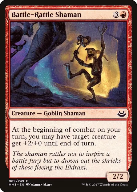 Battle-Rattle Shaman, Magic card MM3 89 — Modern Masters 2017 set