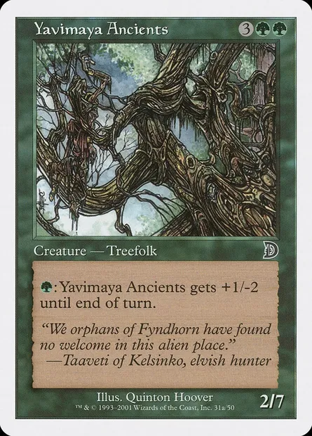 Yavimaya Ancients, Magic card DKM 31a — Deckmasters set