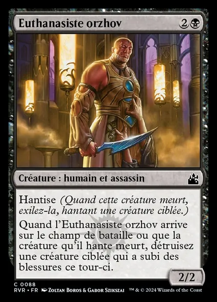 Euthanasiste orzhov, carte Magic RVR 88 — extension Ravnica Remastered