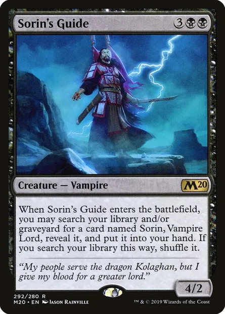 Sorin's Guide, Magic card M20 292 — Core Set 2020 set