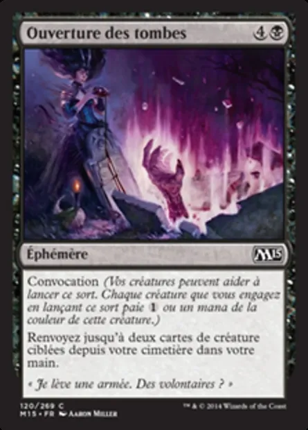 Ouverture des tombes, carte Magic M15 120 — extension Magic 2015