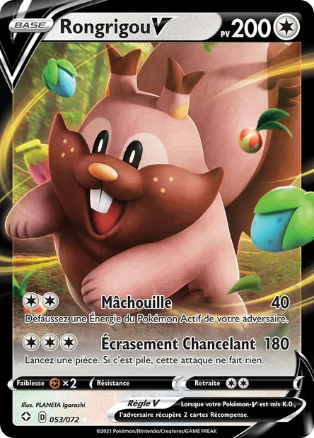 Rongrigou V, carte Pokémon SHF 53 — extension Destinées Radieuses