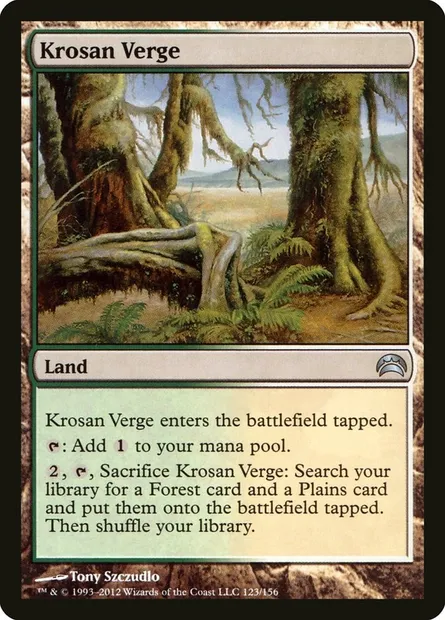 Krosan Verge, Magic card PC2 123 — Planechase 2012 set